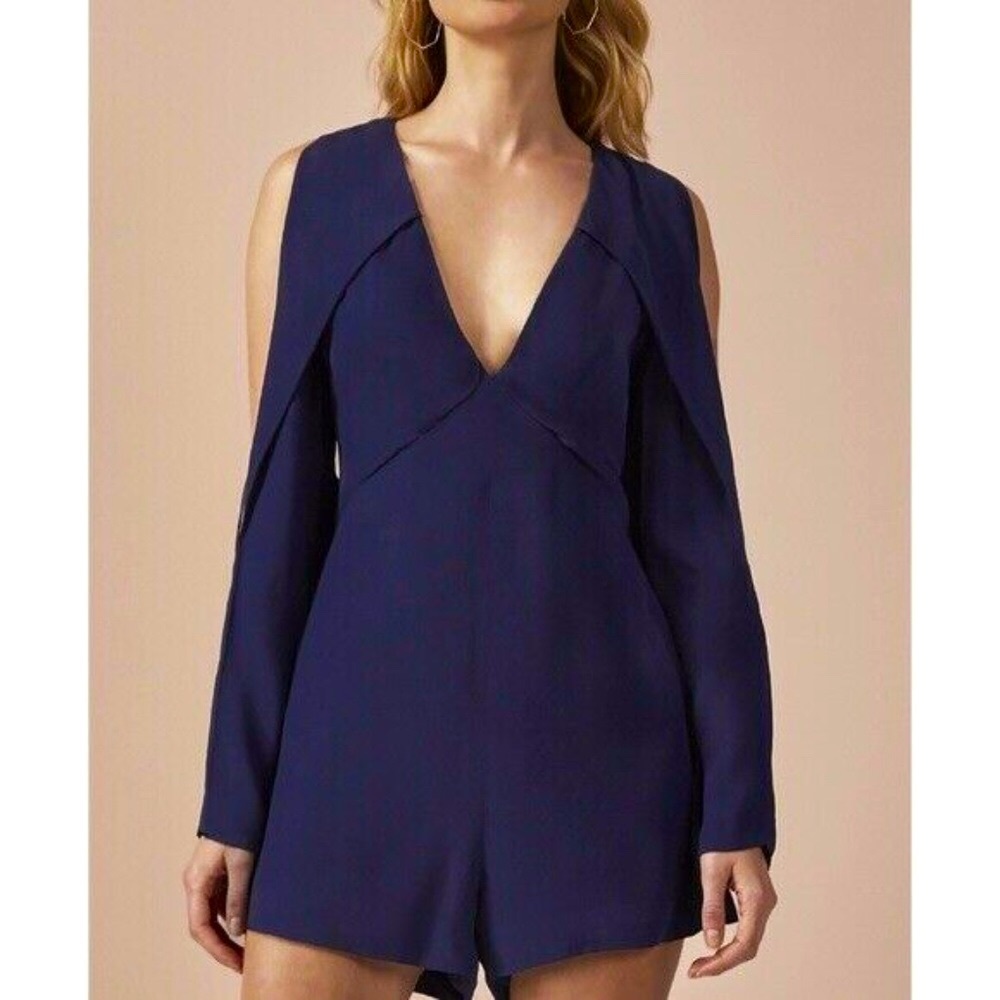 C/Meo Collective Womens Navy Blue Romper Large